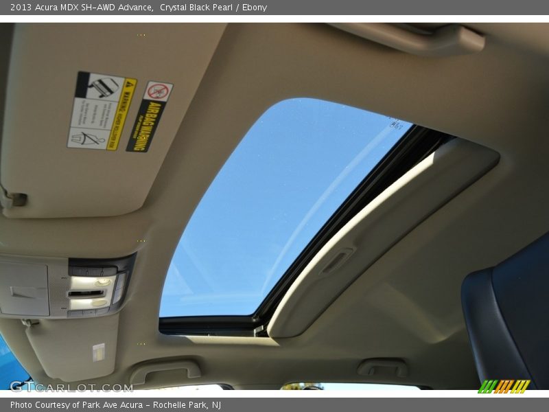 Crystal Black Pearl / Ebony 2013 Acura MDX SH-AWD Advance