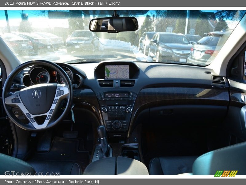 Crystal Black Pearl / Ebony 2013 Acura MDX SH-AWD Advance