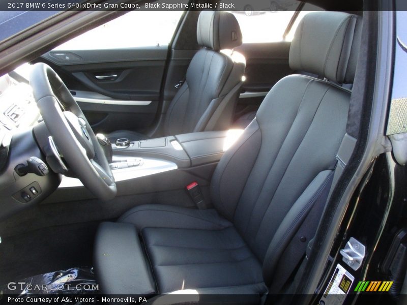 Black Sapphire Metallic / Black 2017 BMW 6 Series 640i xDrive Gran Coupe