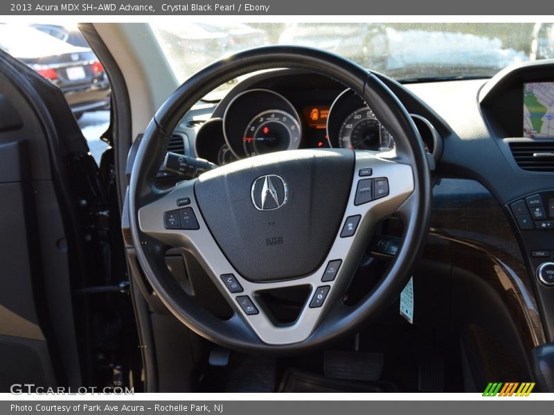 Crystal Black Pearl / Ebony 2013 Acura MDX SH-AWD Advance