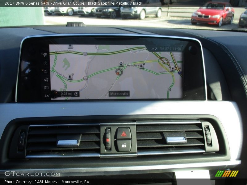 Black Sapphire Metallic / Black 2017 BMW 6 Series 640i xDrive Gran Coupe