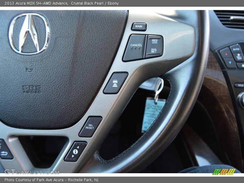 Crystal Black Pearl / Ebony 2013 Acura MDX SH-AWD Advance