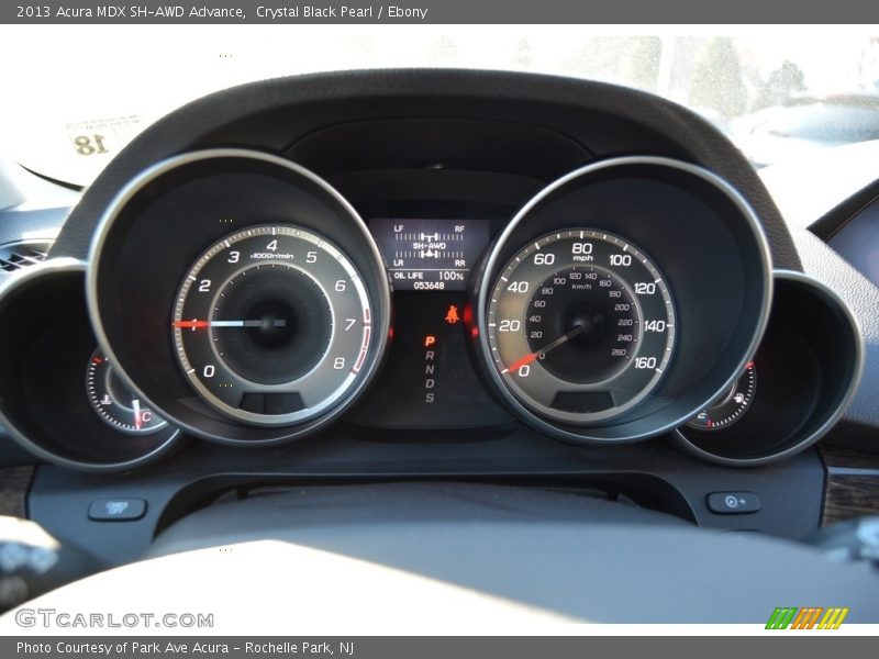 Crystal Black Pearl / Ebony 2013 Acura MDX SH-AWD Advance