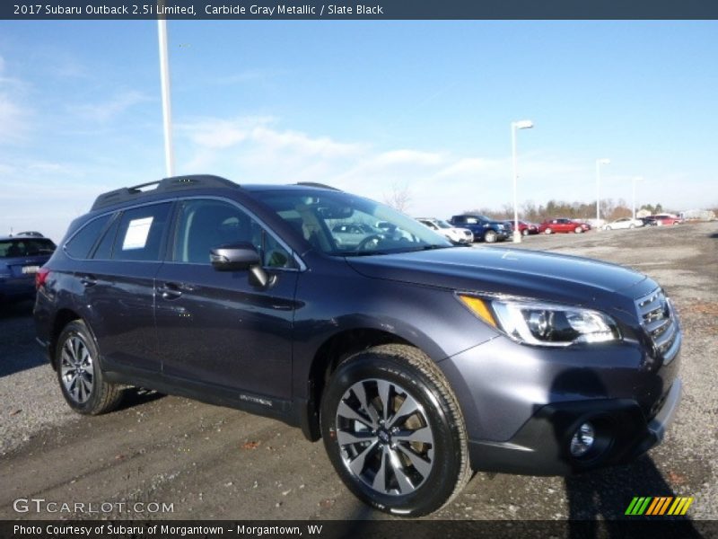 Carbide Gray Metallic / Slate Black 2017 Subaru Outback 2.5i Limited