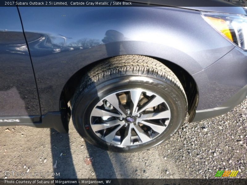 Carbide Gray Metallic / Slate Black 2017 Subaru Outback 2.5i Limited