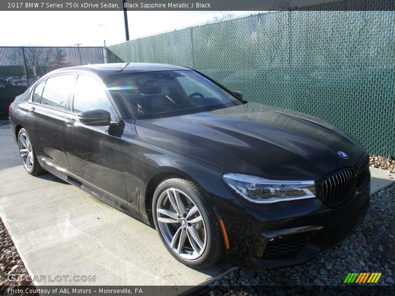 Black Sapphire Metallic / Black 2017 BMW 7 Series 750i xDrive Sedan
