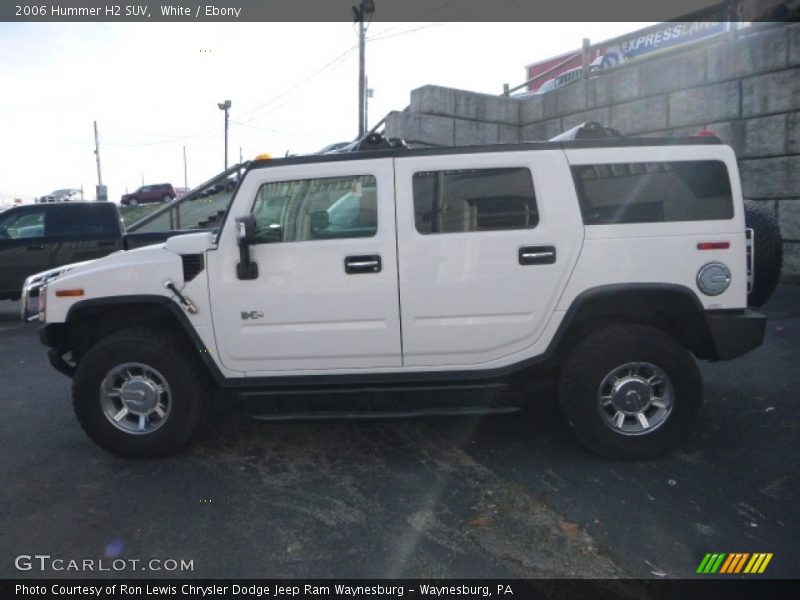 White / Ebony 2006 Hummer H2 SUV