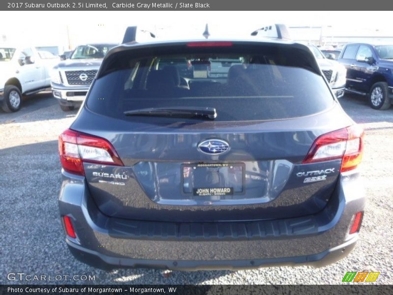 Carbide Gray Metallic / Slate Black 2017 Subaru Outback 2.5i Limited