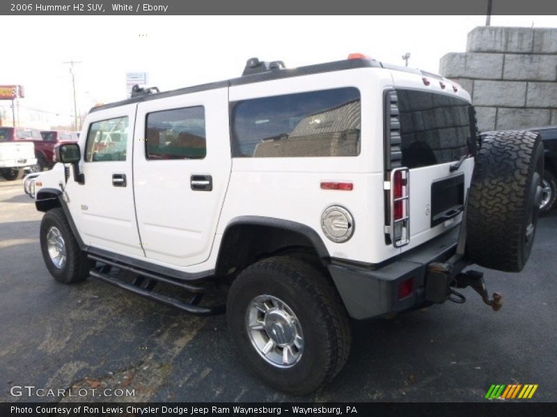 White / Ebony 2006 Hummer H2 SUV
