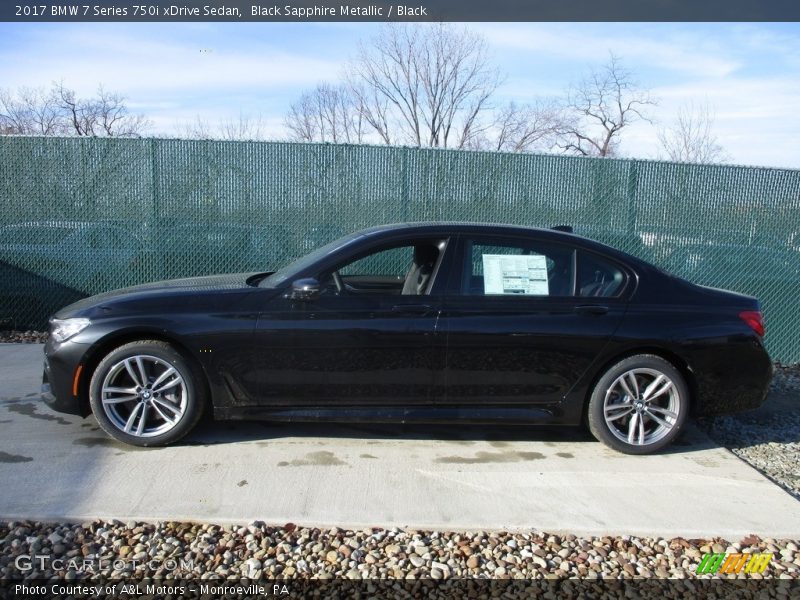 Black Sapphire Metallic / Black 2017 BMW 7 Series 750i xDrive Sedan