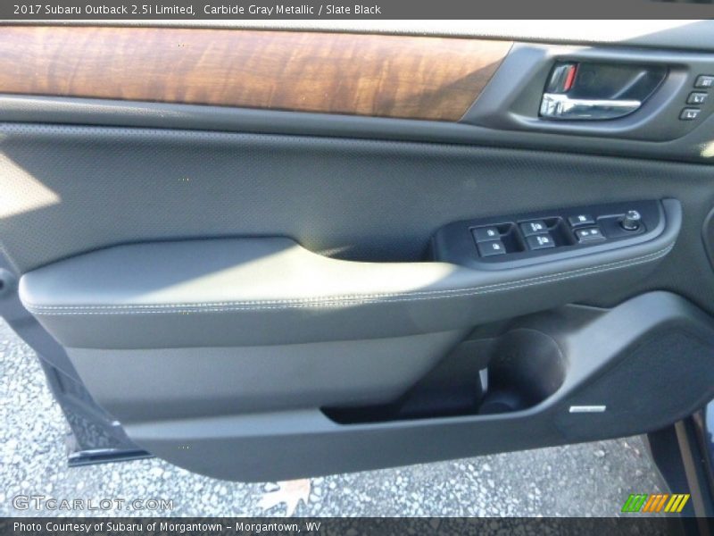 Carbide Gray Metallic / Slate Black 2017 Subaru Outback 2.5i Limited