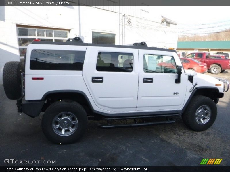 White / Ebony 2006 Hummer H2 SUV