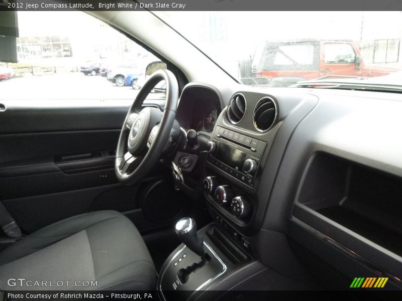 Bright White / Dark Slate Gray 2012 Jeep Compass Latitude