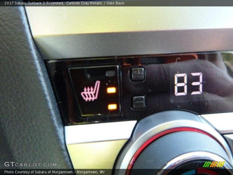 Carbide Gray Metallic / Slate Black 2017 Subaru Outback 2.5i Limited