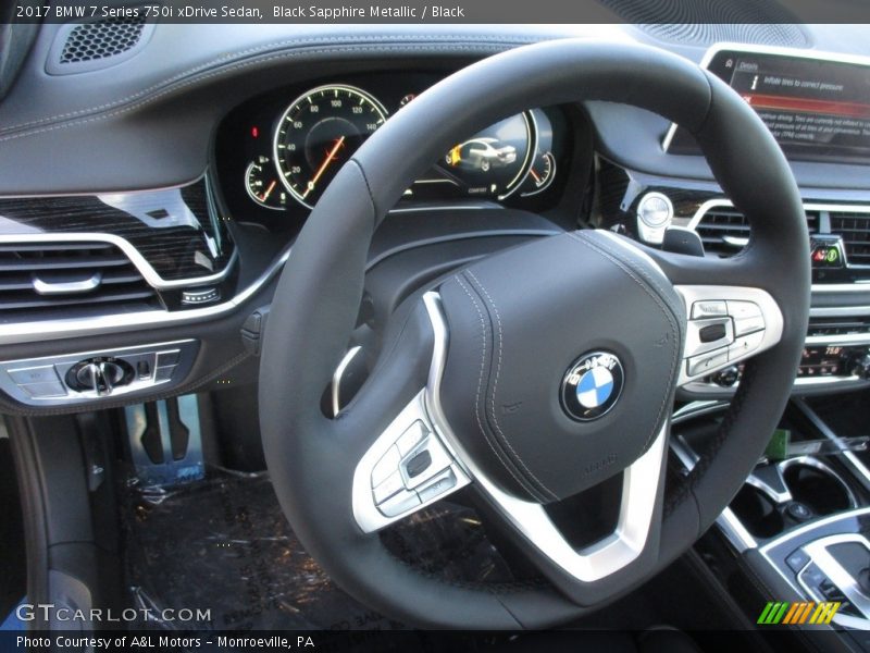 Black Sapphire Metallic / Black 2017 BMW 7 Series 750i xDrive Sedan