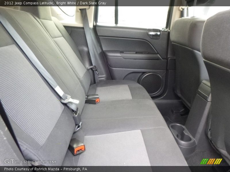 Bright White / Dark Slate Gray 2012 Jeep Compass Latitude