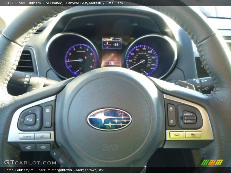 Carbide Gray Metallic / Slate Black 2017 Subaru Outback 2.5i Limited