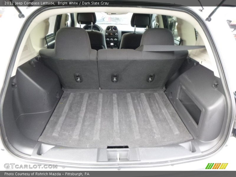 Bright White / Dark Slate Gray 2012 Jeep Compass Latitude