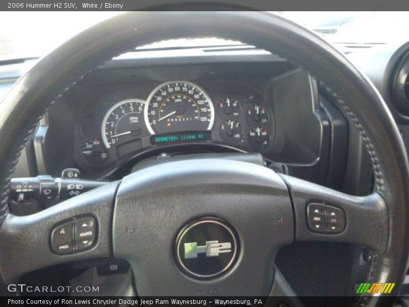 White / Ebony 2006 Hummer H2 SUV