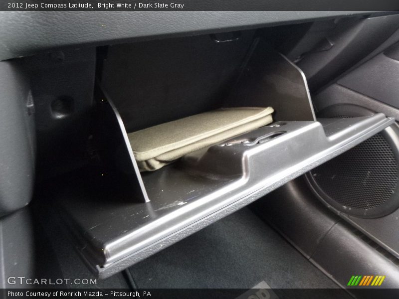 Bright White / Dark Slate Gray 2012 Jeep Compass Latitude