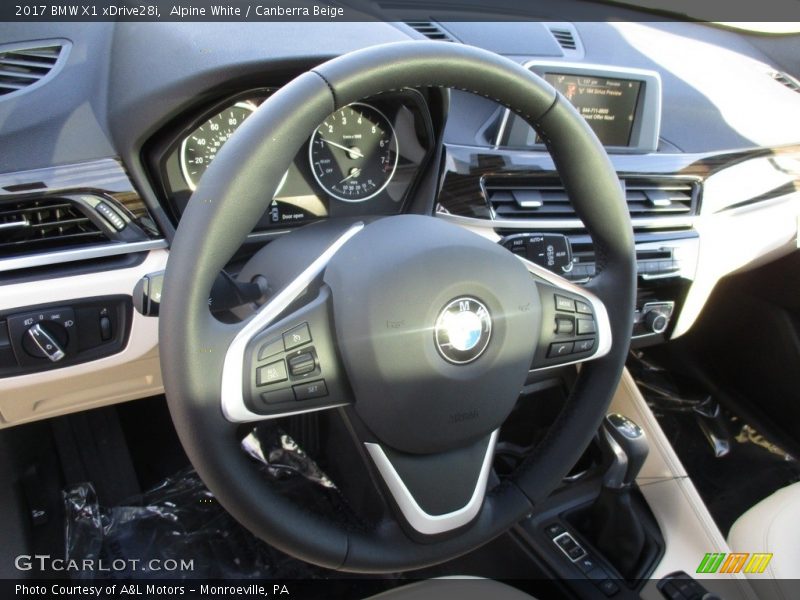 Alpine White / Canberra Beige 2017 BMW X1 xDrive28i
