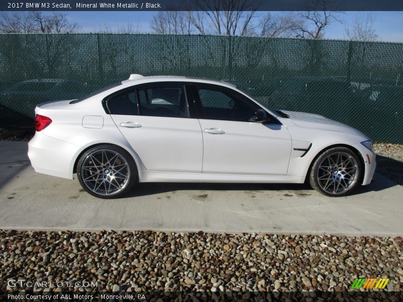 Mineral White Metallic / Black 2017 BMW M3 Sedan