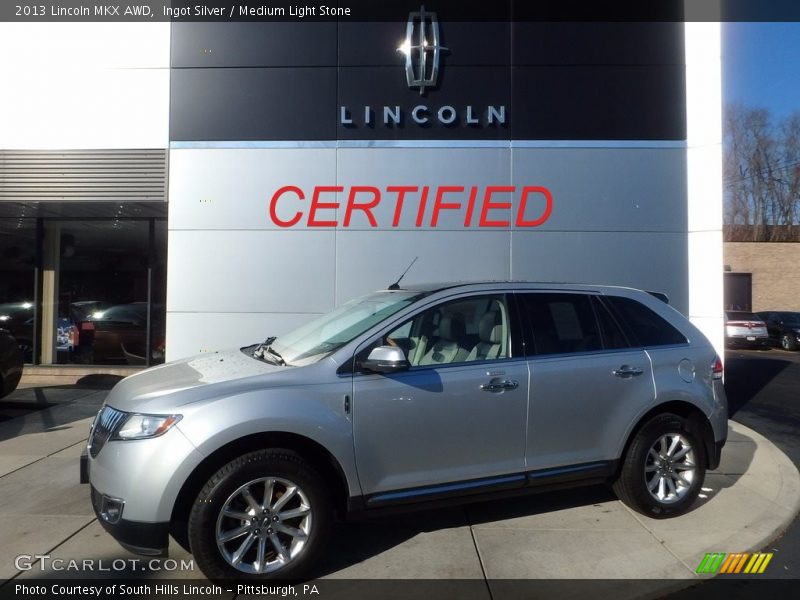 Ingot Silver / Medium Light Stone 2013 Lincoln MKX AWD