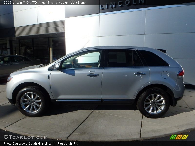 Ingot Silver / Medium Light Stone 2013 Lincoln MKX AWD