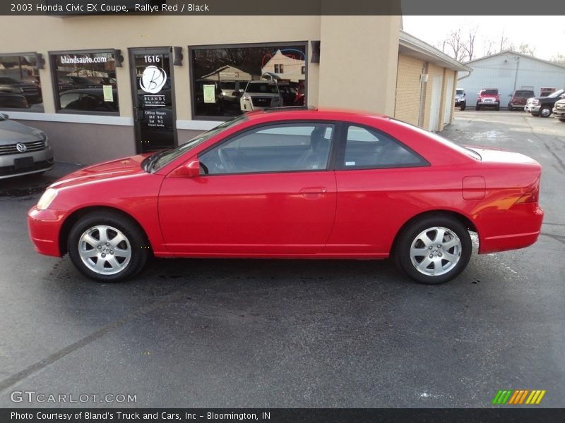 Rallye Red / Black 2003 Honda Civic EX Coupe