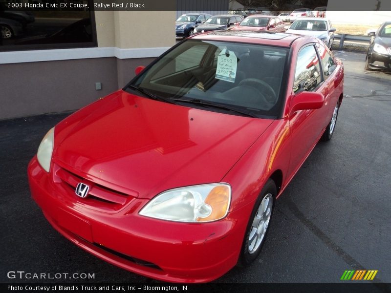 Rallye Red / Black 2003 Honda Civic EX Coupe