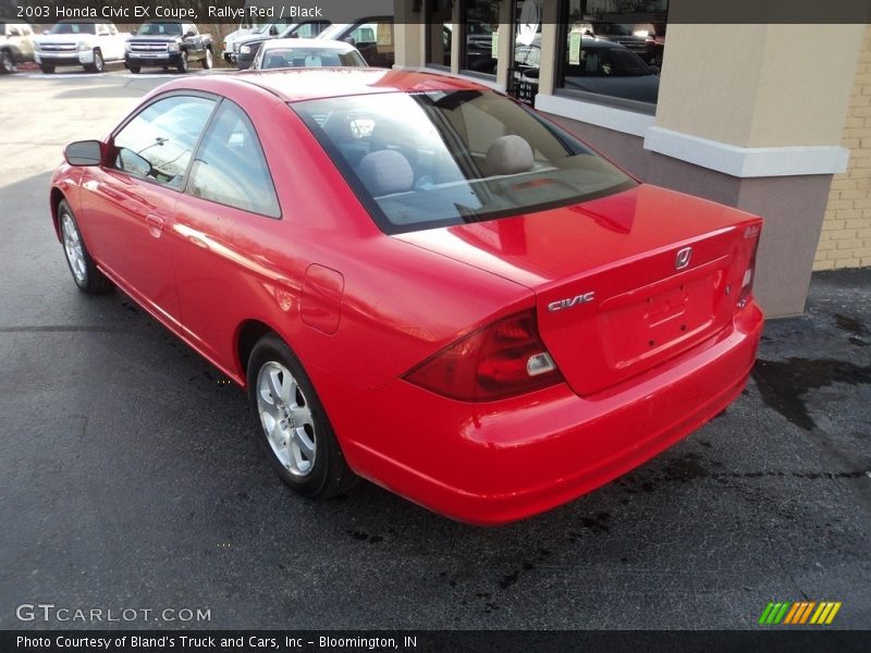 Rallye Red / Black 2003 Honda Civic EX Coupe
