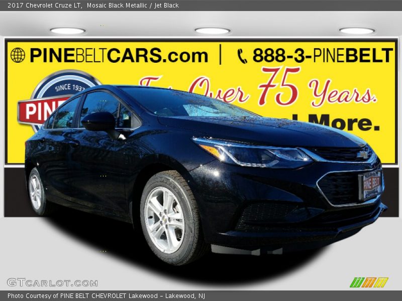 Mosaic Black Metallic / Jet Black 2017 Chevrolet Cruze LT