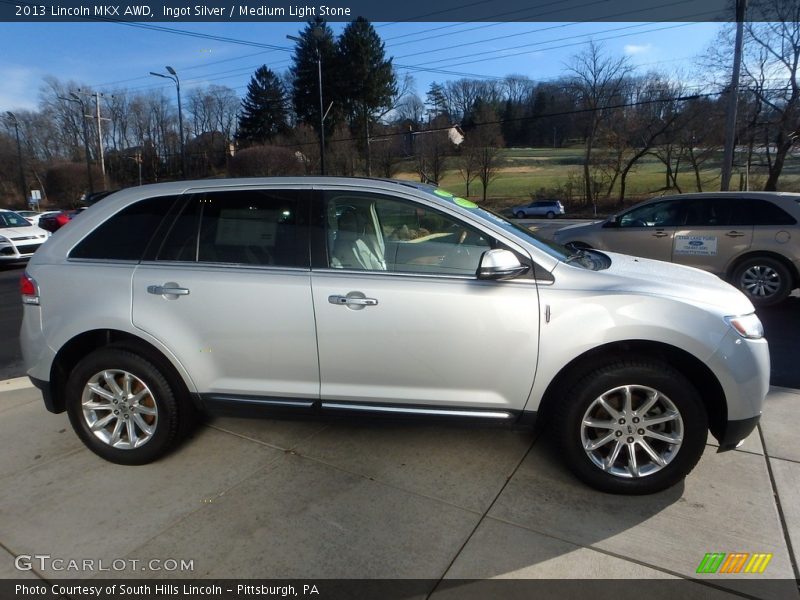 Ingot Silver / Medium Light Stone 2013 Lincoln MKX AWD