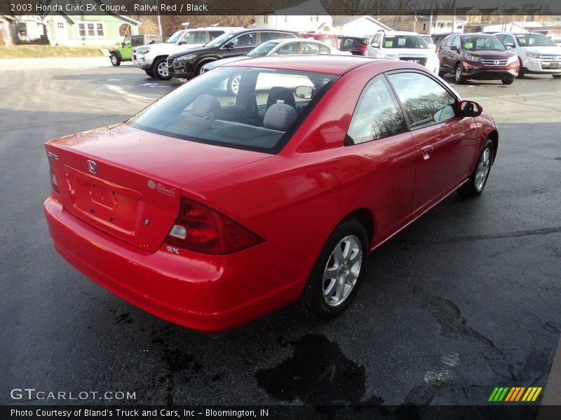 Rallye Red / Black 2003 Honda Civic EX Coupe