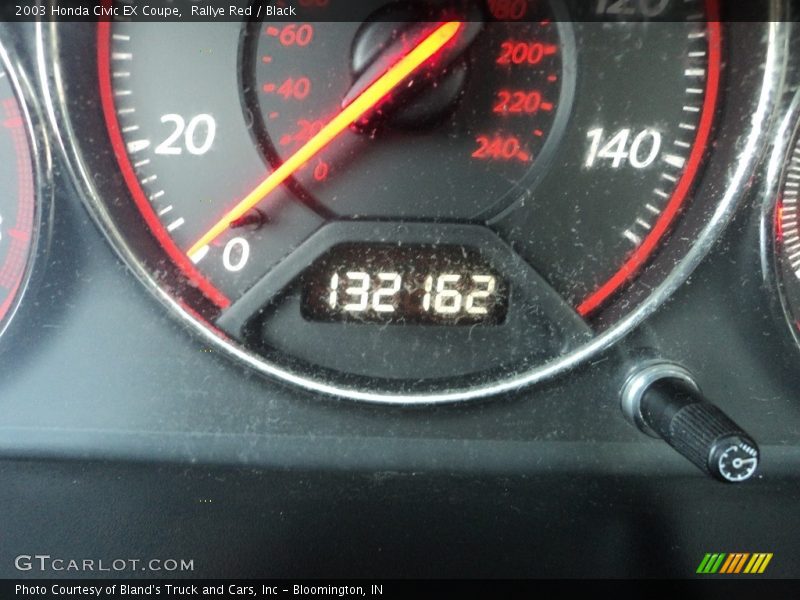 Rallye Red / Black 2003 Honda Civic EX Coupe