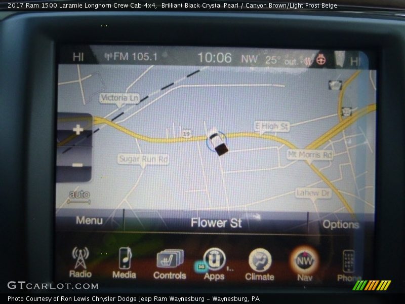 Brilliant Black Crystal Pearl / Canyon Brown/Light Frost Beige 2017 Ram 1500 Laramie Longhorn Crew Cab 4x4