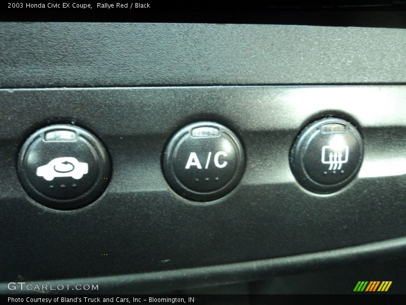 Rallye Red / Black 2003 Honda Civic EX Coupe