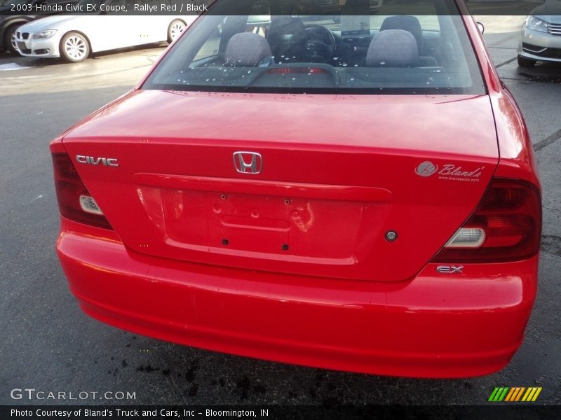 Rallye Red / Black 2003 Honda Civic EX Coupe