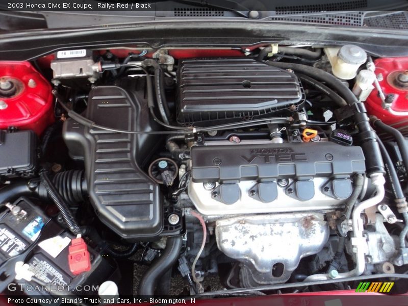 Rallye Red / Black 2003 Honda Civic EX Coupe