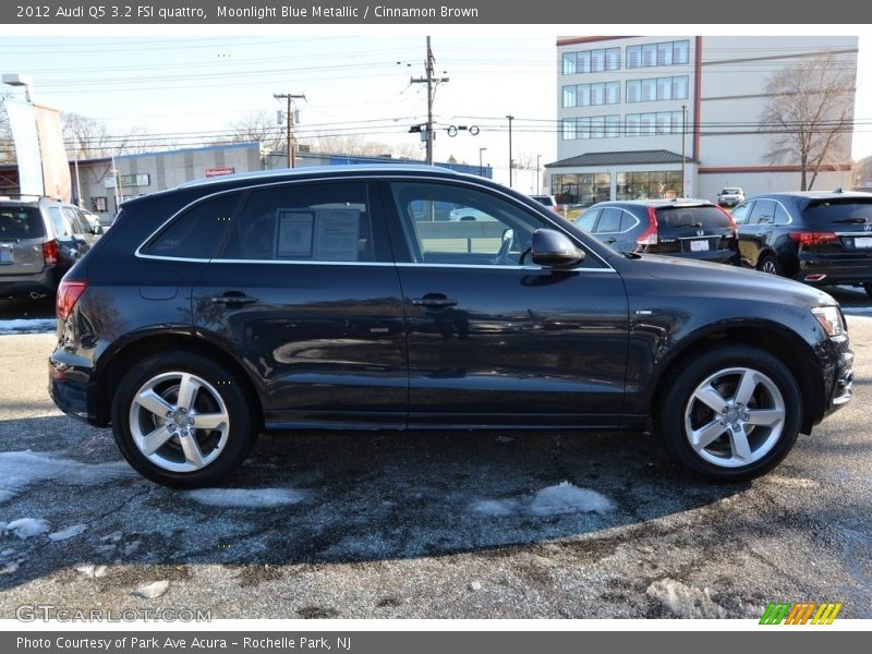 Moonlight Blue Metallic / Cinnamon Brown 2012 Audi Q5 3.2 FSI quattro