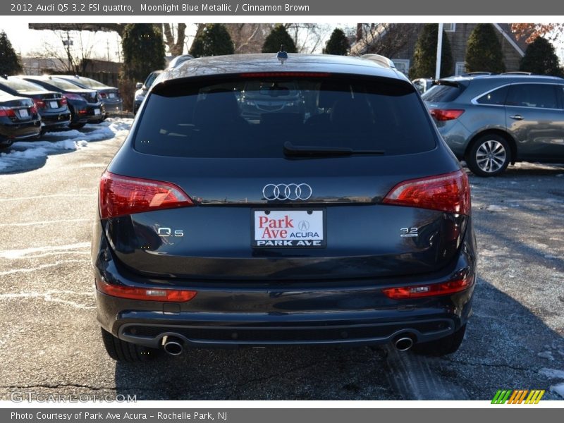 Moonlight Blue Metallic / Cinnamon Brown 2012 Audi Q5 3.2 FSI quattro