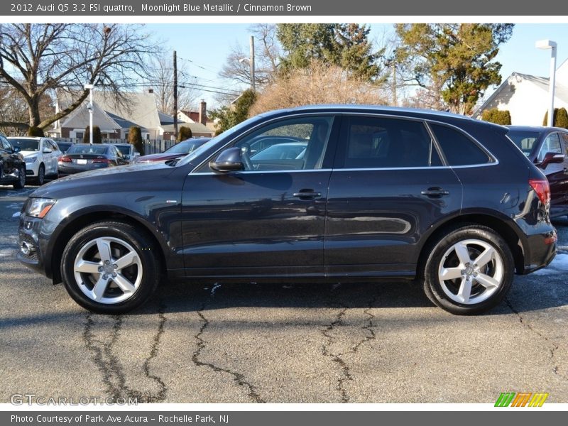 Moonlight Blue Metallic / Cinnamon Brown 2012 Audi Q5 3.2 FSI quattro