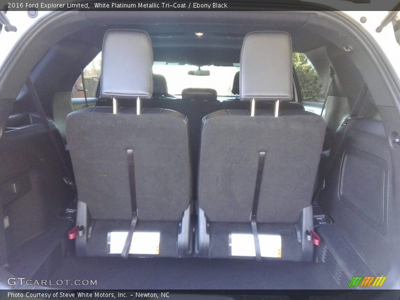 White Platinum Metallic Tri-Coat / Ebony Black 2016 Ford Explorer Limited
