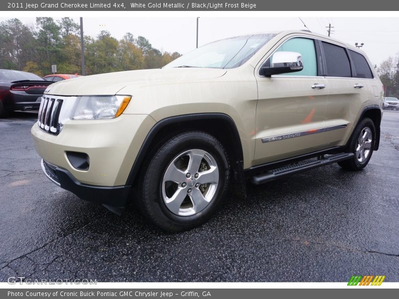 White Gold Metallic / Black/Light Frost Beige 2011 Jeep Grand Cherokee Limited 4x4