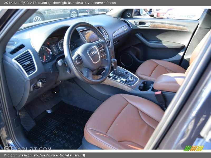 Moonlight Blue Metallic / Cinnamon Brown 2012 Audi Q5 3.2 FSI quattro