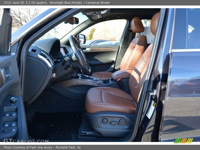 Moonlight Blue Metallic / Cinnamon Brown 2012 Audi Q5 3.2 FSI quattro
