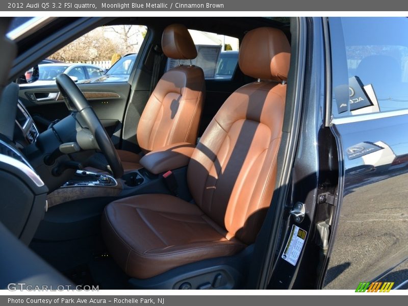 Moonlight Blue Metallic / Cinnamon Brown 2012 Audi Q5 3.2 FSI quattro