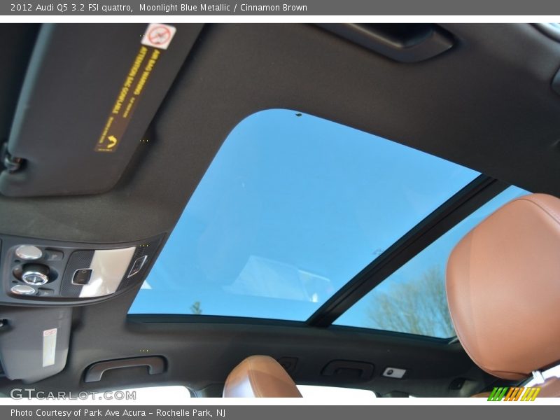 Moonlight Blue Metallic / Cinnamon Brown 2012 Audi Q5 3.2 FSI quattro