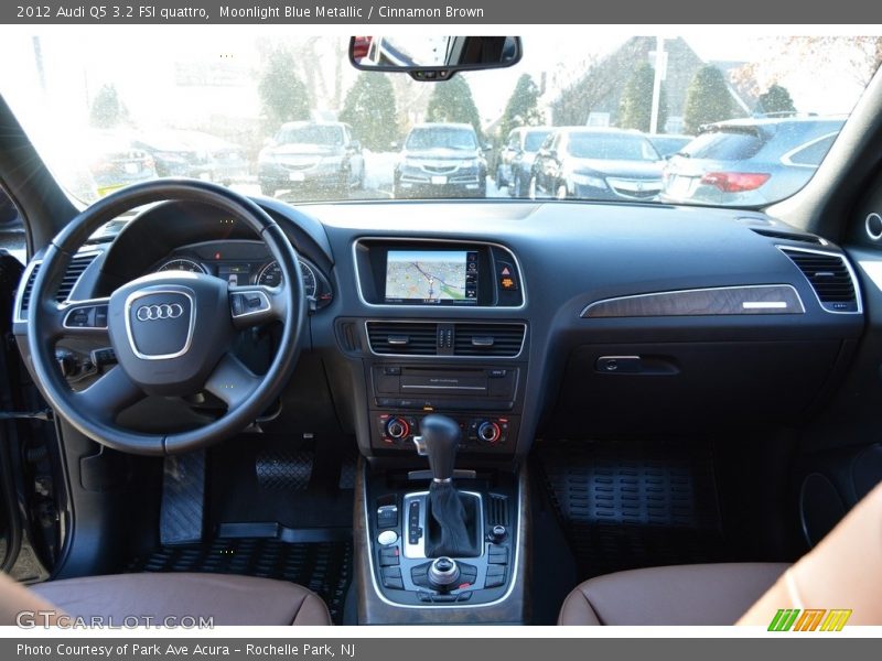 Moonlight Blue Metallic / Cinnamon Brown 2012 Audi Q5 3.2 FSI quattro