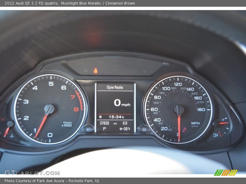 Moonlight Blue Metallic / Cinnamon Brown 2012 Audi Q5 3.2 FSI quattro